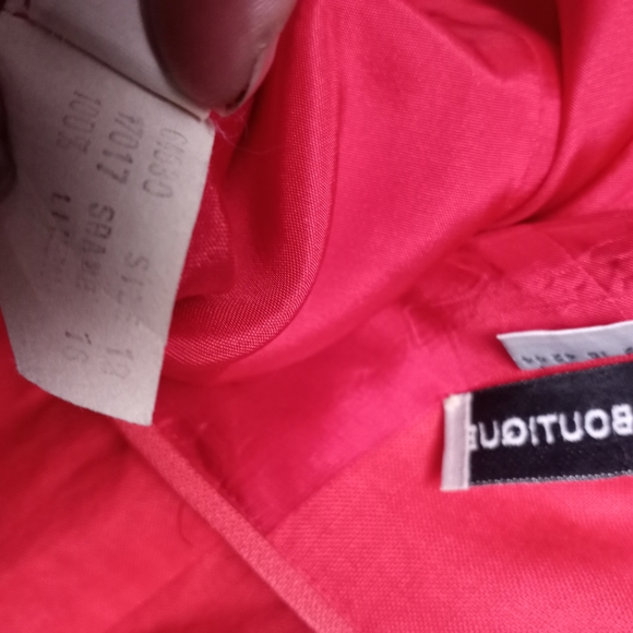 VINTAGE NIPON BOUTIQUE Linen Dress w/Caged Back - Picture 3 of 7